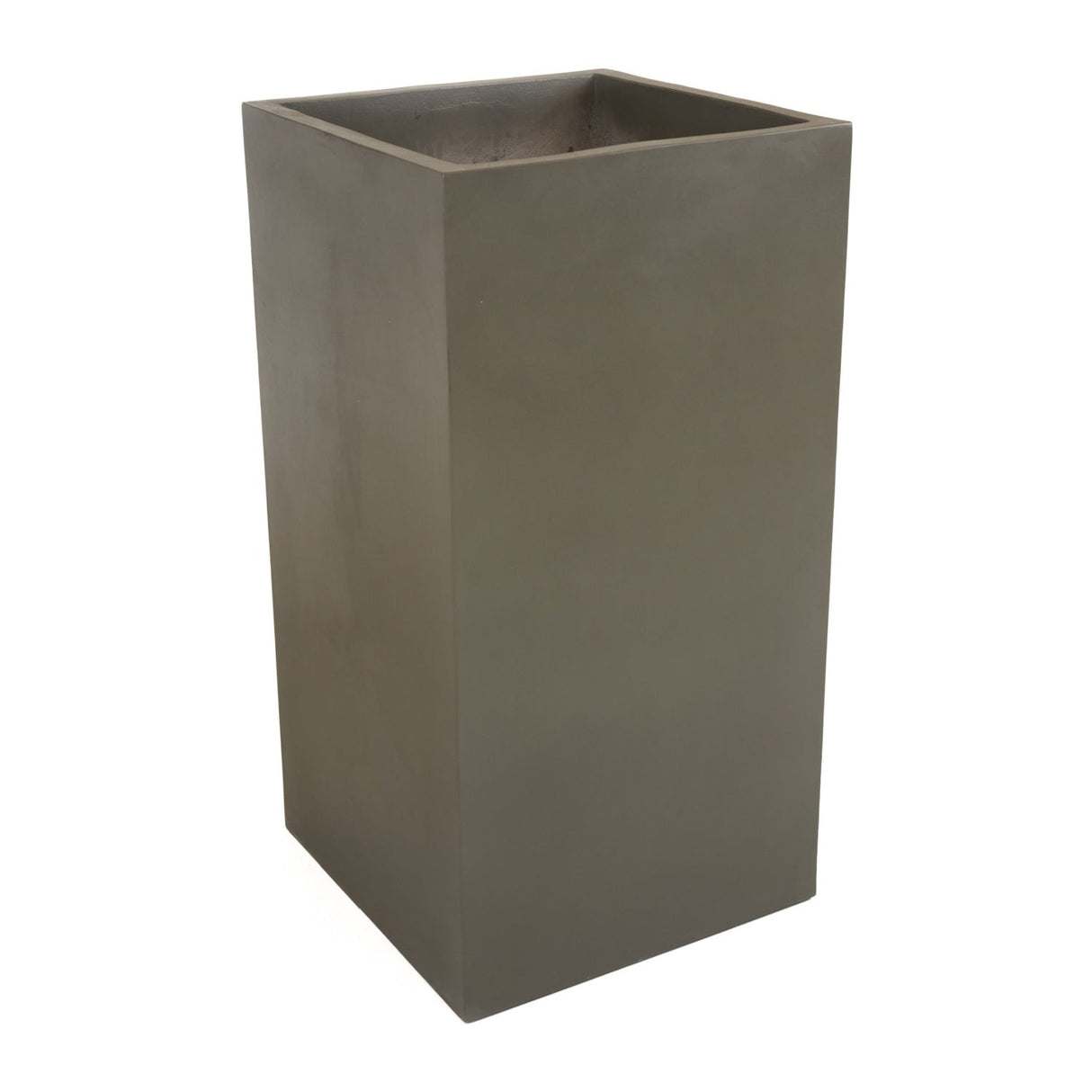 Gray Concrete Planter – Helotes – side view