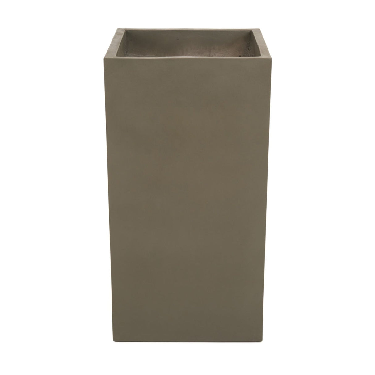 Gray Concrete Planter – Helotes – front view