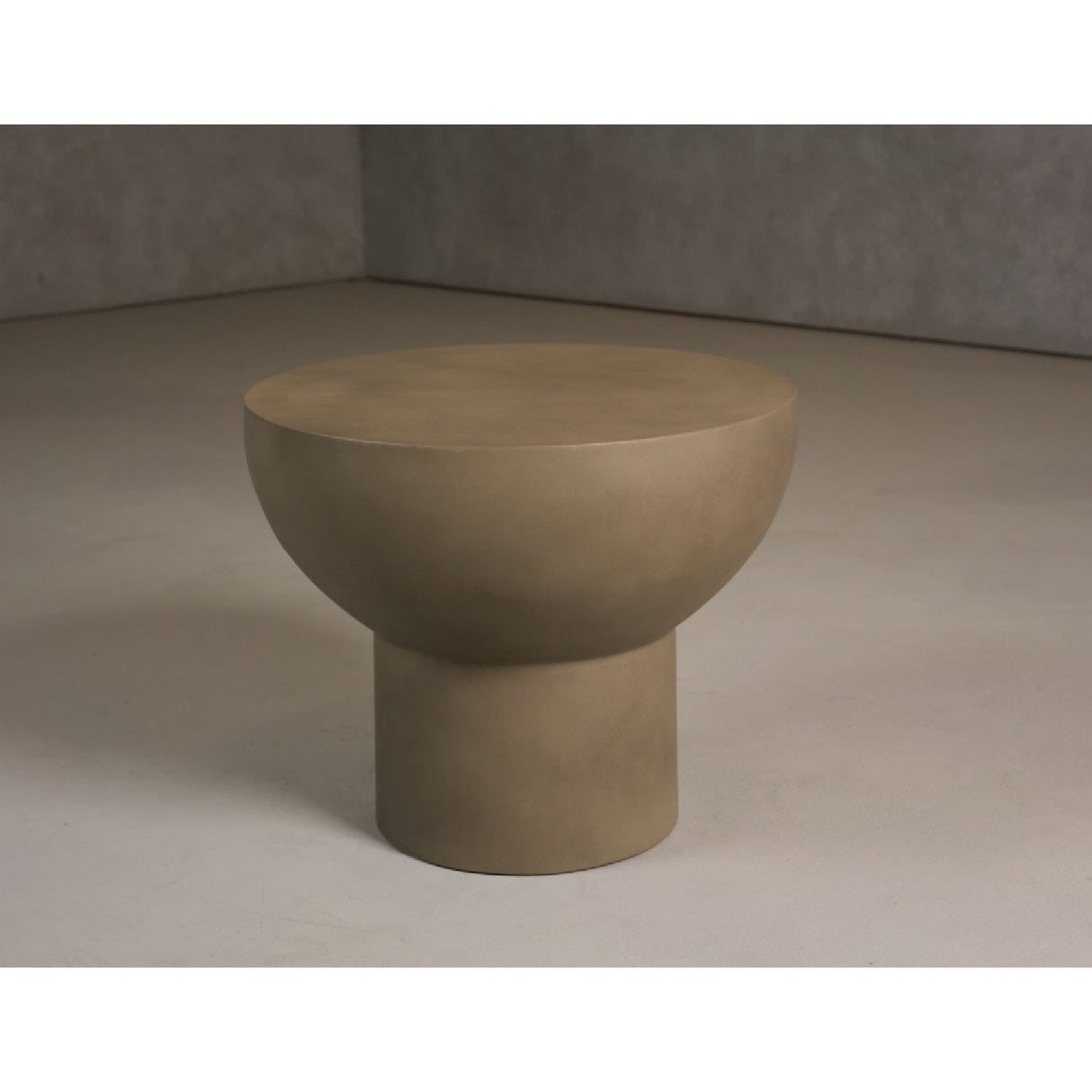 Round Terrazzo End Table – Fate – rear view