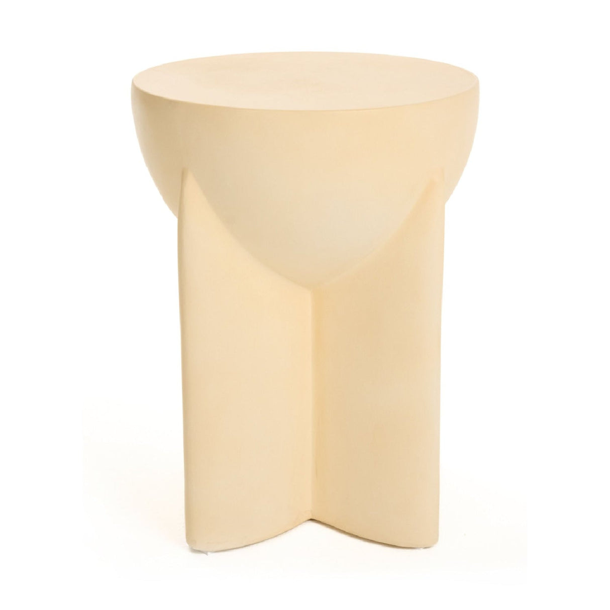 Concrete Round End Table – Elsa – alternate view 9
