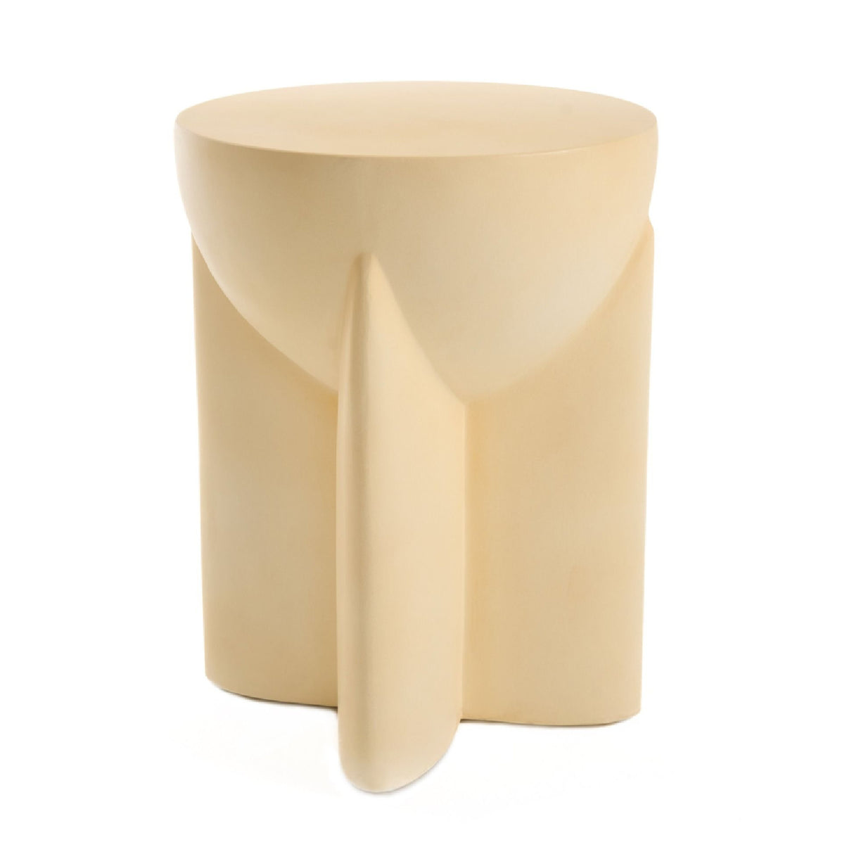 Concrete Round End Table – Elsa – alternate view 7