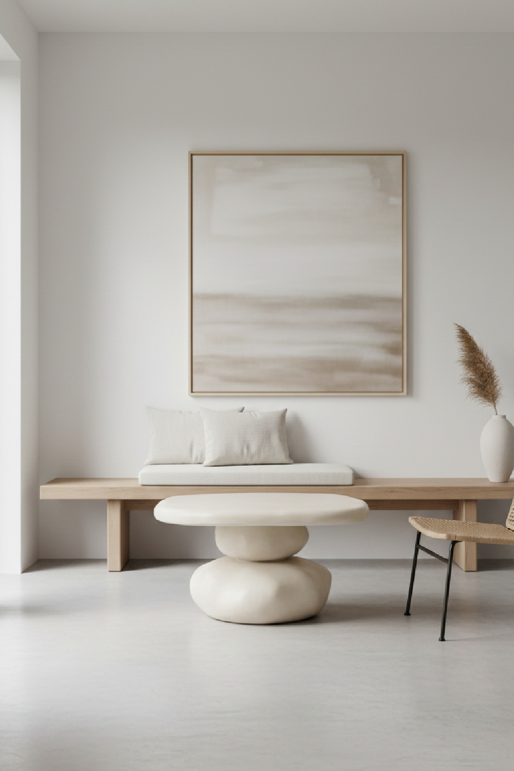 Beige Concrete Coffee Table | OROA Modern Coates | Oroa.com