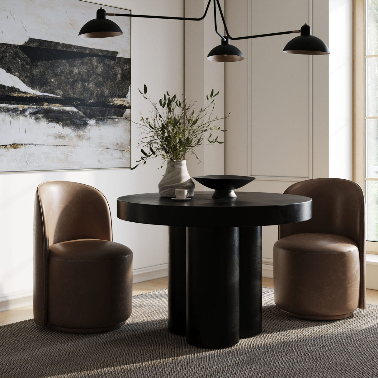 Round Concrete Dining Table – Bruni – alternate view 8