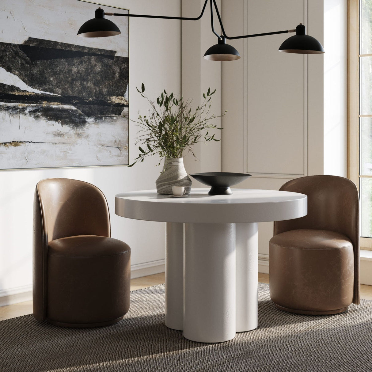 Round Concrete Dining Table – Bruni – alternate view 6