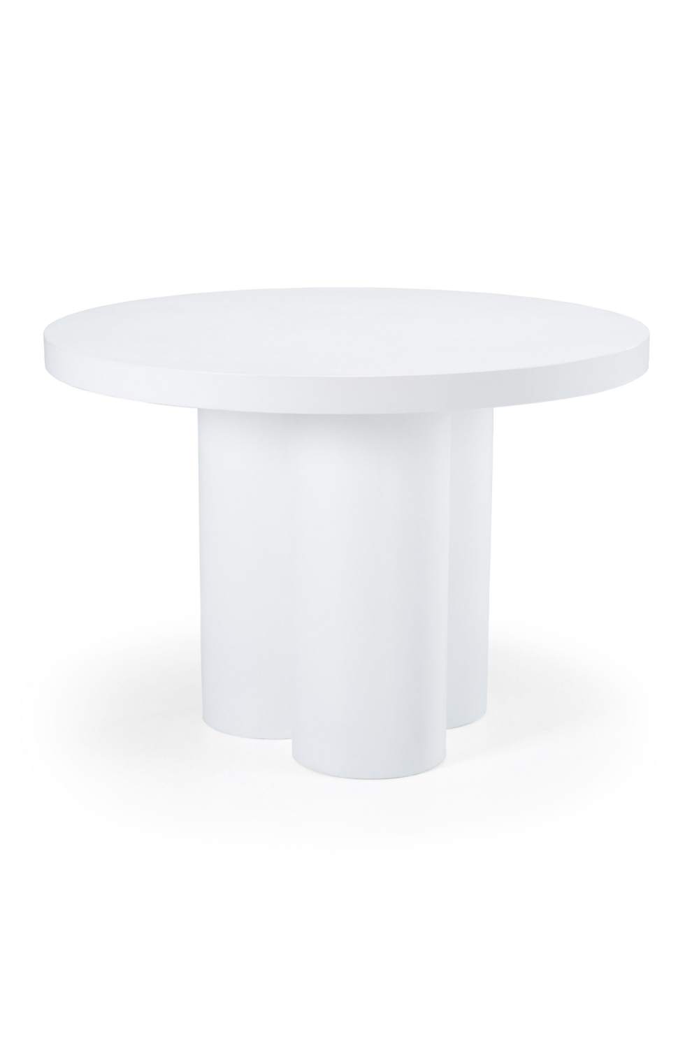 Round Concrete Dining Table – Bruni – rear view