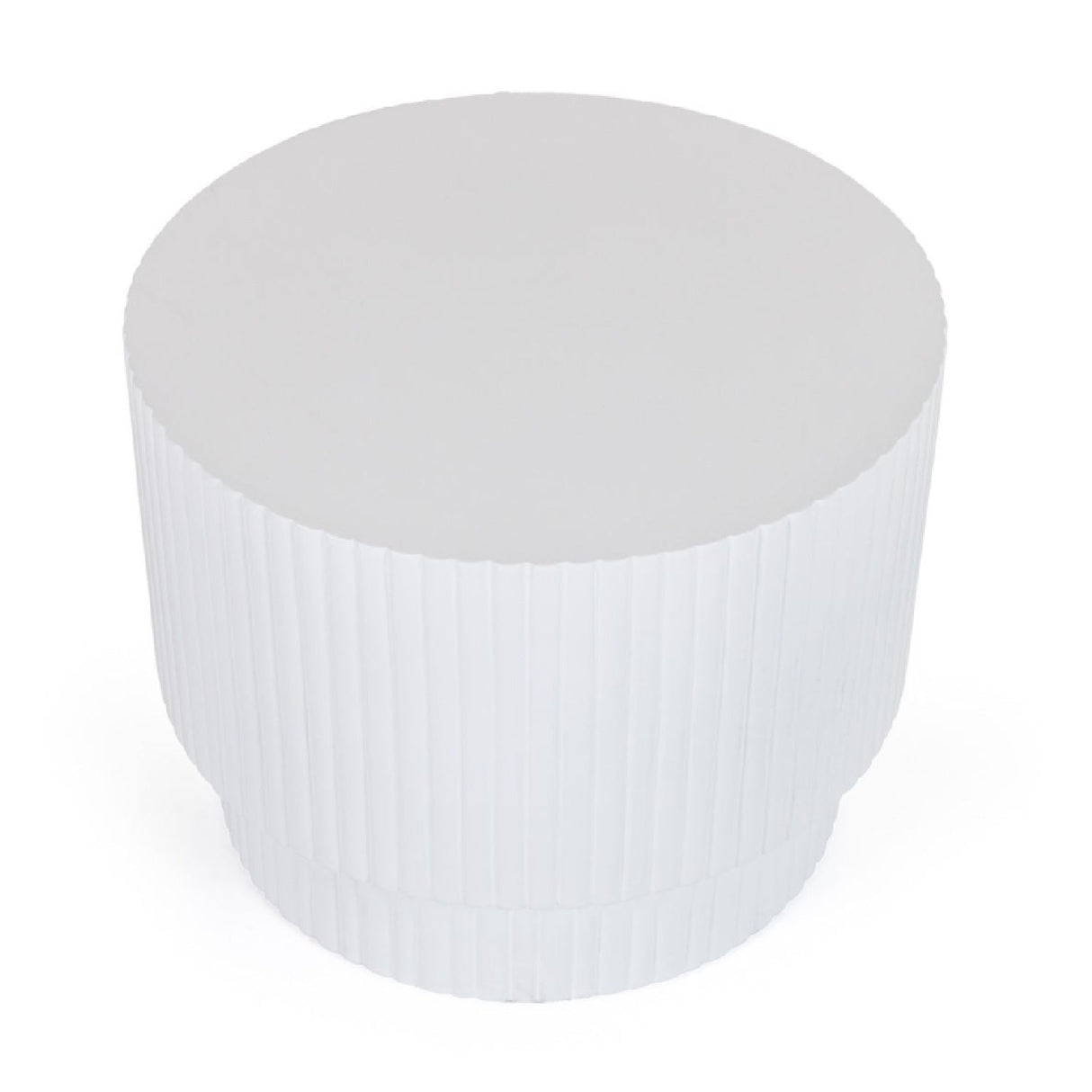 Concrete Round End Table – Gruver – side view