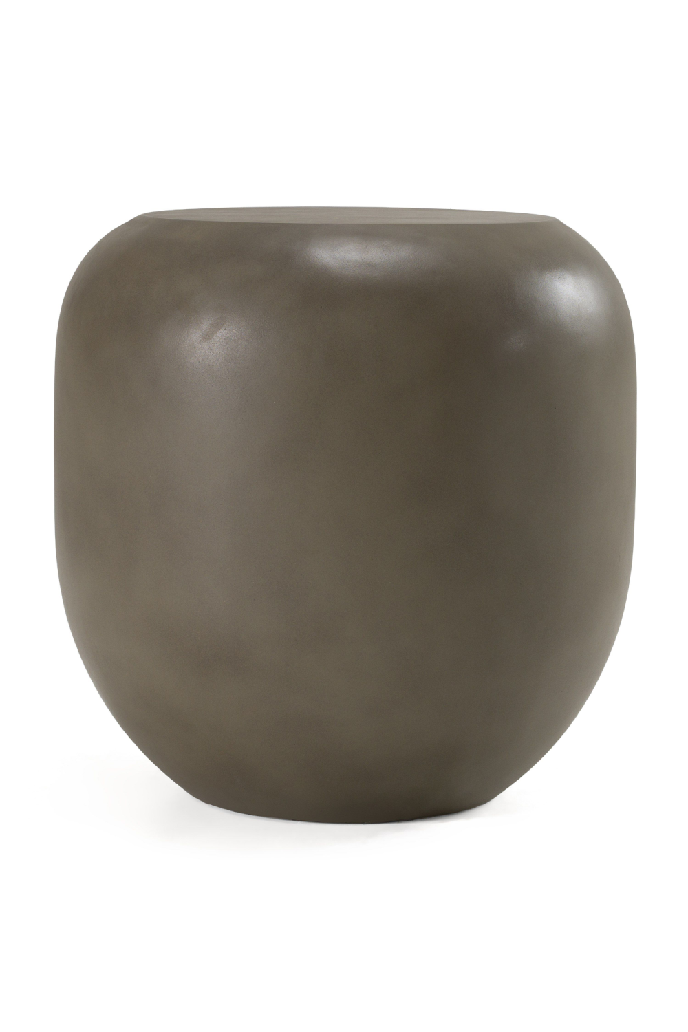 Gray Concrete End Table – Denny – front view