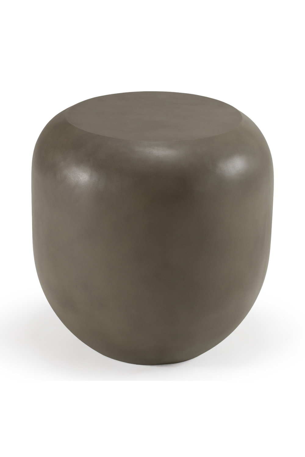 Gray Concrete End Table – Denny – side view