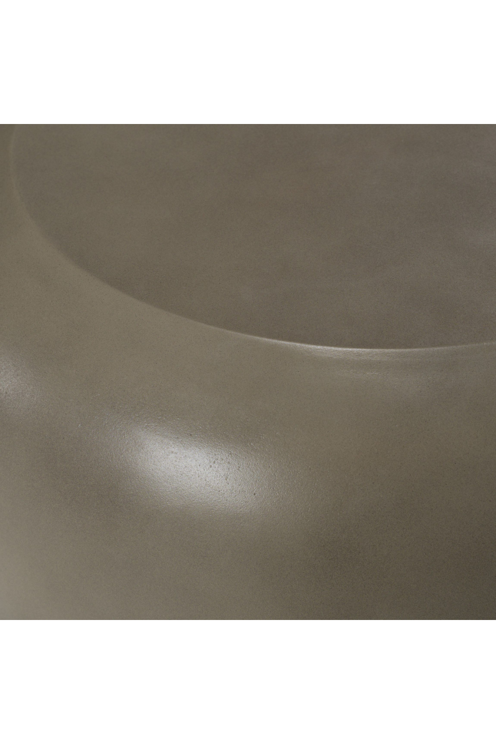 Gray Concrete End Table – Denny – rear view