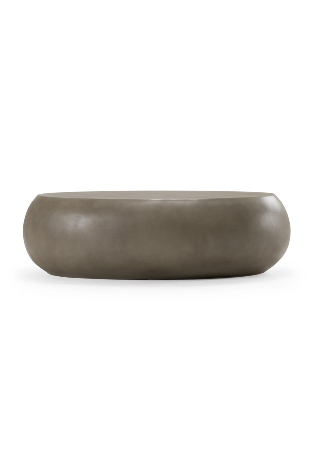 Gray Concrete Oval Coffee Table L | Oroa.com