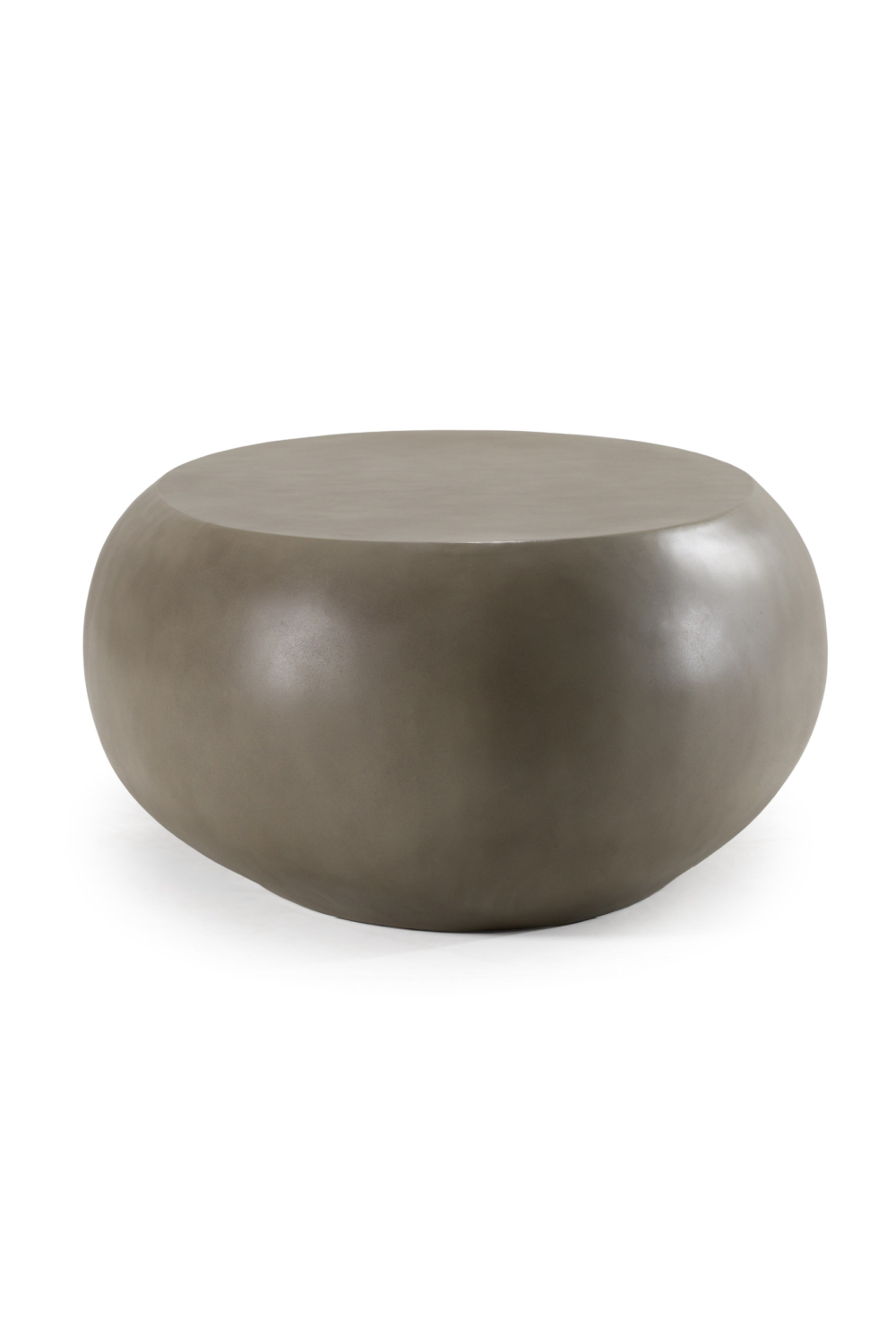 Gray Concrete Oval Coffee Table L | OROA Modern Denny | Oroa.com
