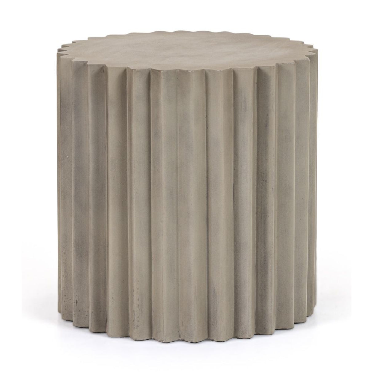 Ribbed Cylindrical End Table – Evadale – alternate view 5