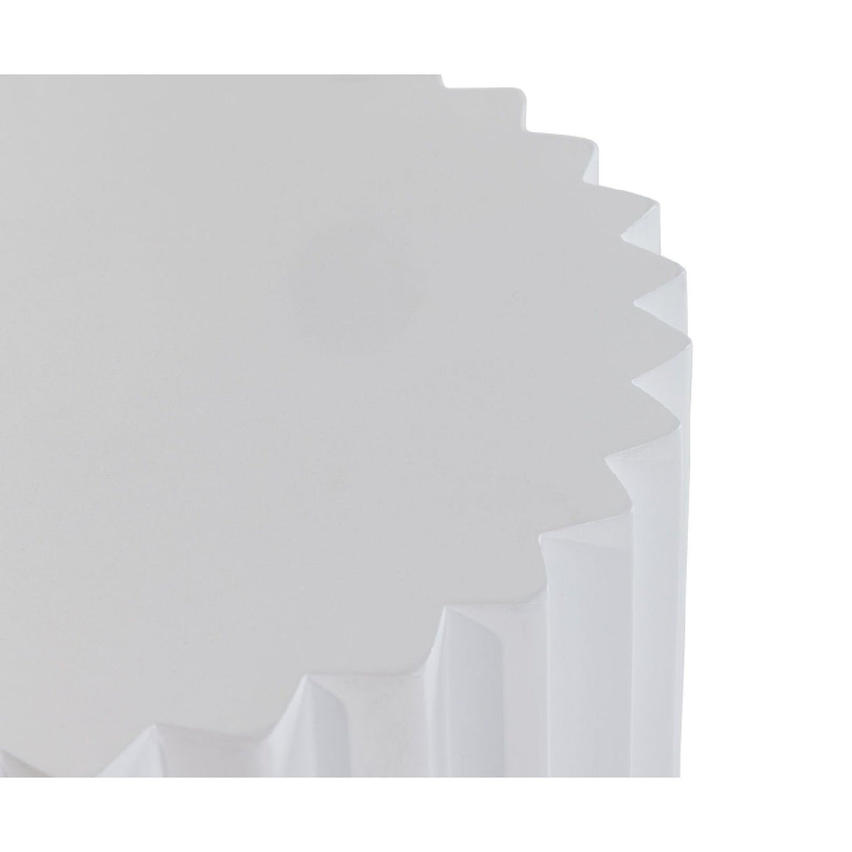 Ribbed Cylindrical End Table – Evadale – side view