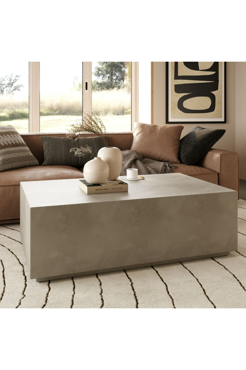 Terrazzo Concrete Coffee Table | Oroa.com