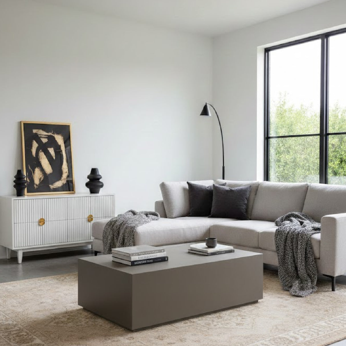 Terrazzo Concrete Coffee Table | Oroa.com