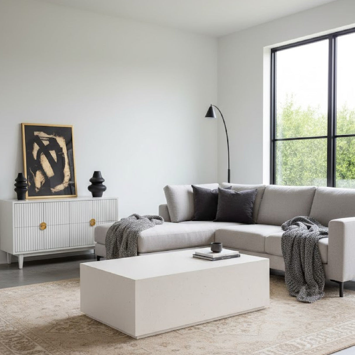 Terrazzo Concrete Coffee Table | OROA Modern Fresno | Oroa.com