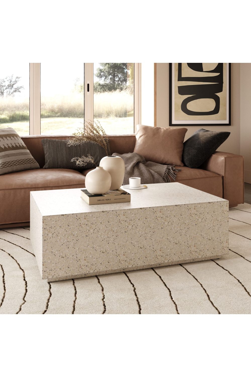 Terrazzo Concrete Coffee Table | OROA Modern Fresno | Oroa.com