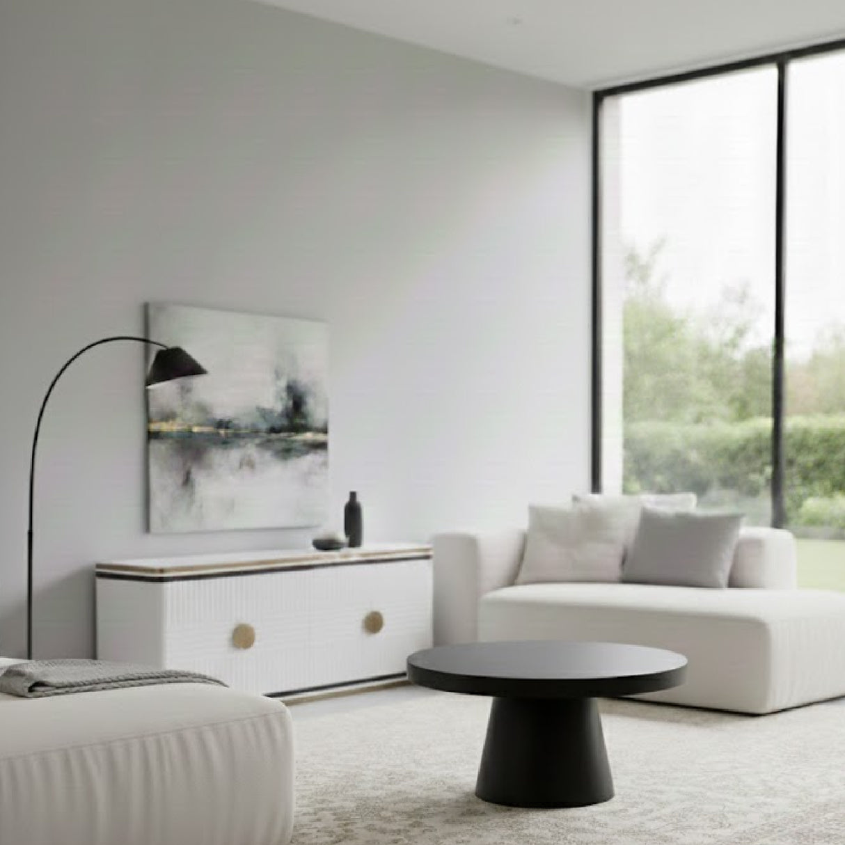 Concrete Pedestal Coffee Table | Oroa.com