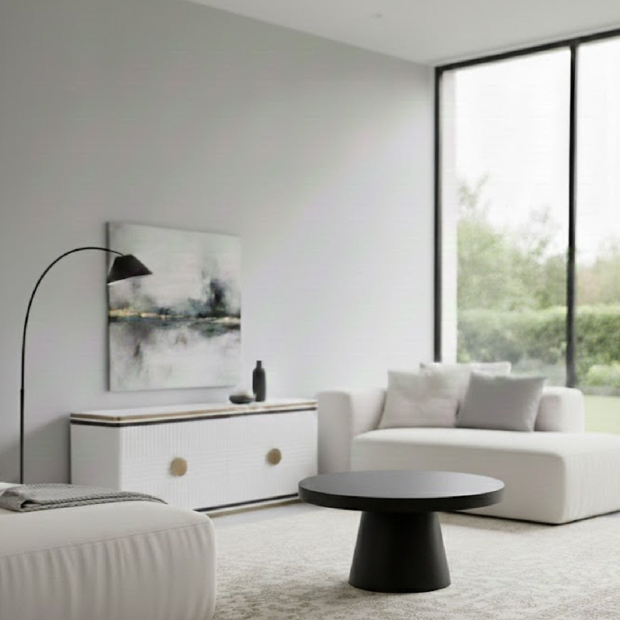 Concrete Pedestal Coffee Table | OROA Modern Desoto | Oroa.com