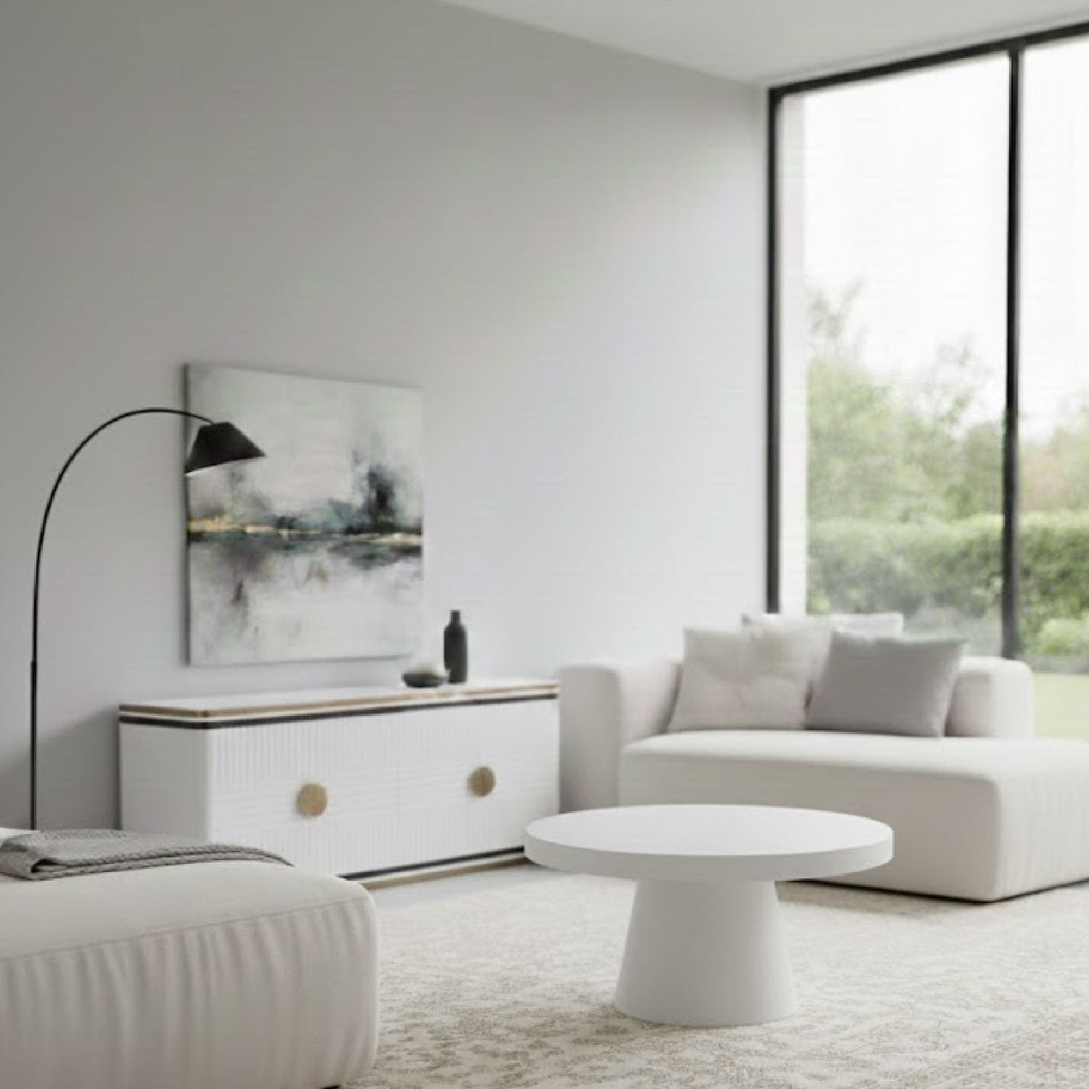 Concrete Pedestal Coffee Table | OROA Modern Desoto | Oroa.com