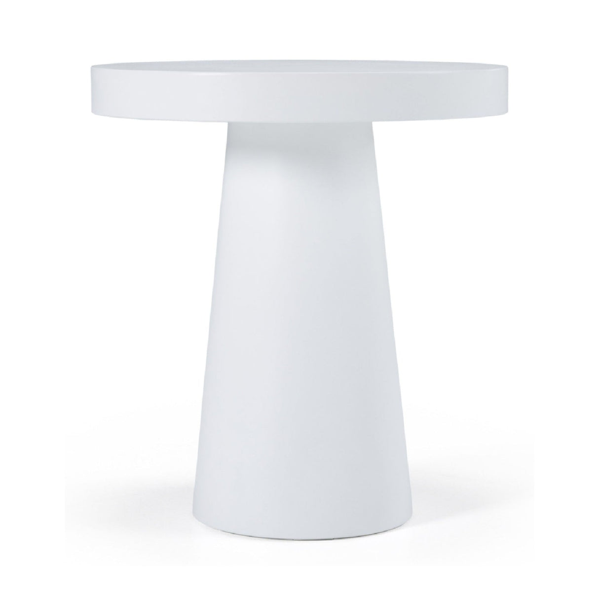 Concrete Pedestal End Table – Desoto – front view