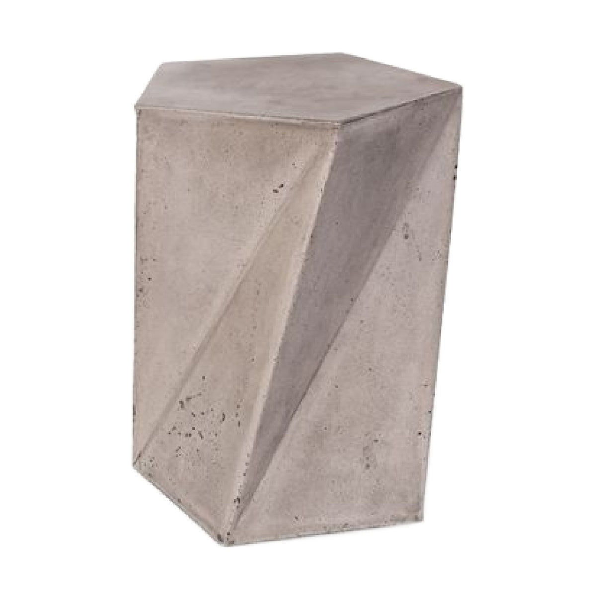 Concrete Pentagon Stool | OROA Modern Fawn