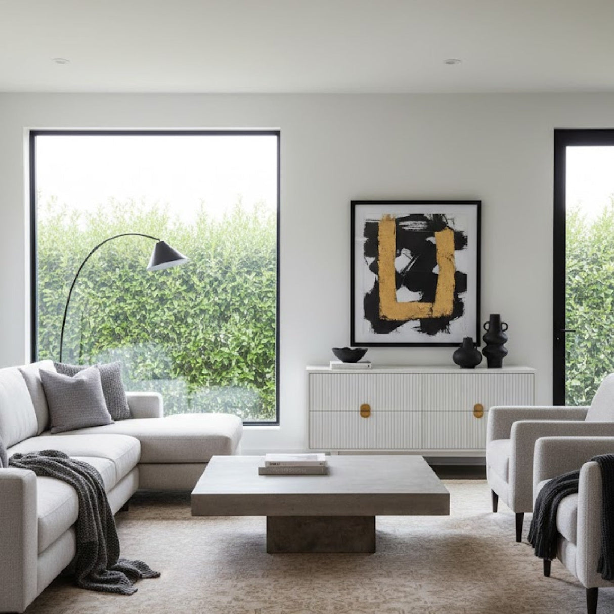 Square Concrete Coffee Table | OROA Modern Morley | Oroa.com