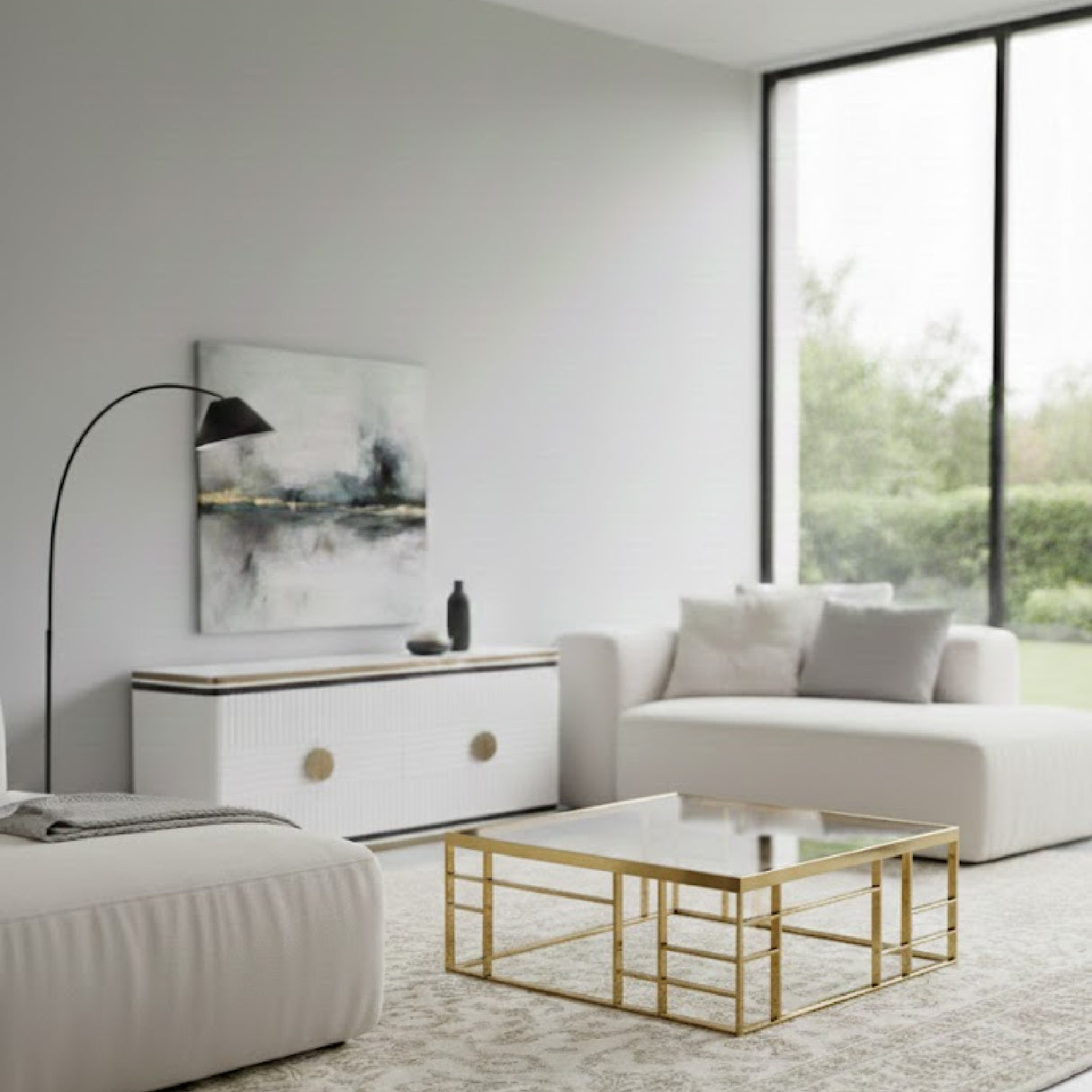 Glass Square Coffee Table | Oroa.com