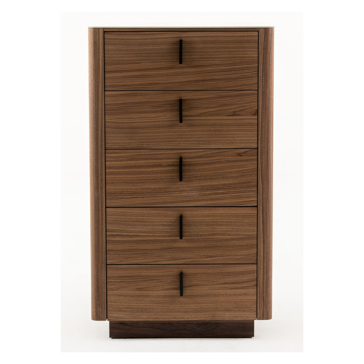 5-Drawer Walnut Chest by OROA Modern Chelton