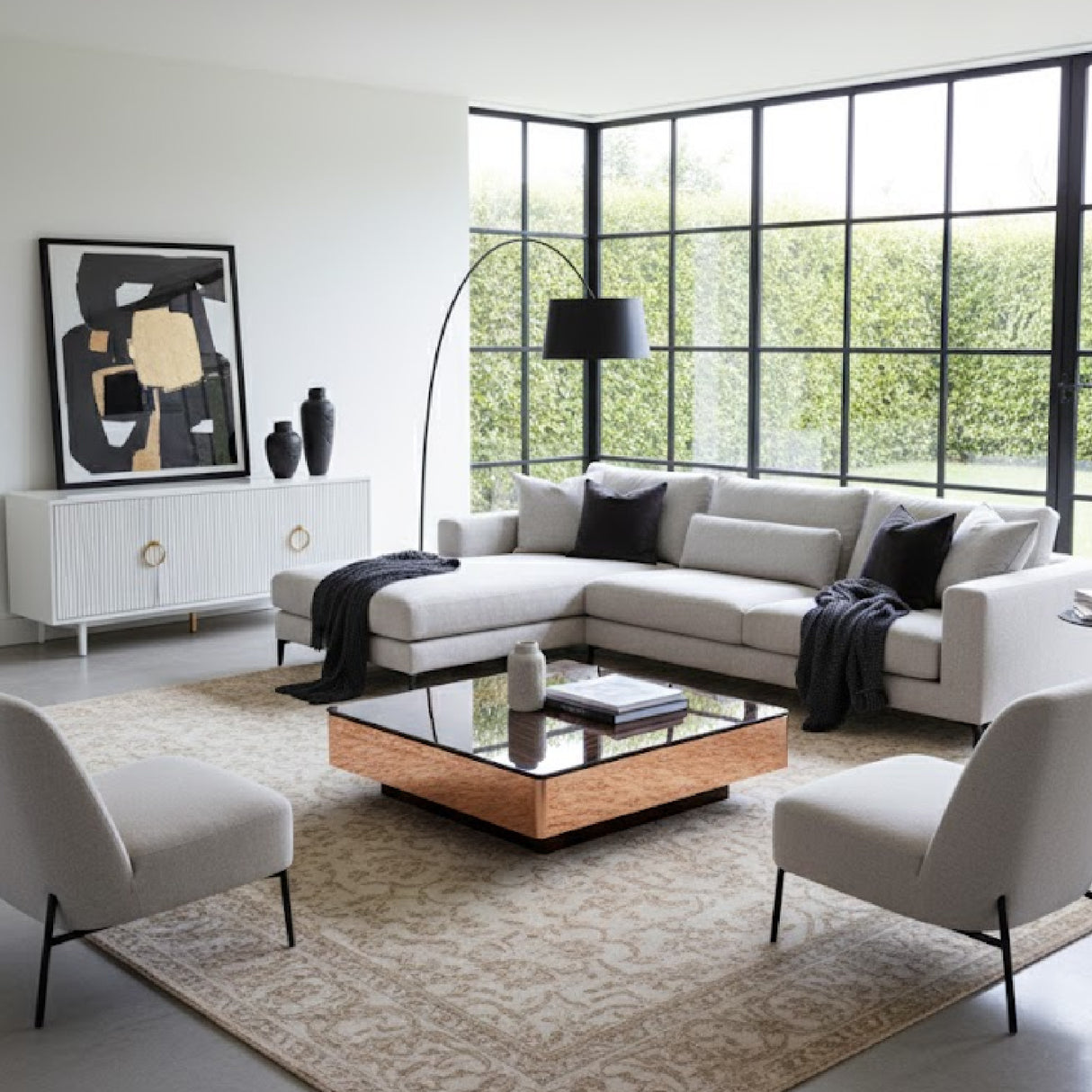 Square Ebony Coffee Table | Oroa.com