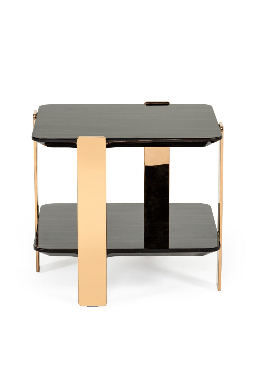 Square Black 2-Layer End Table | OROA Modern Leroy | Oroa.com