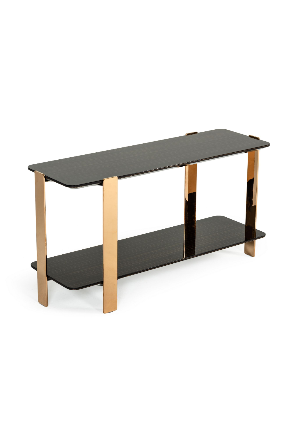 2-Layer Ebony Console Table | Oroa.com