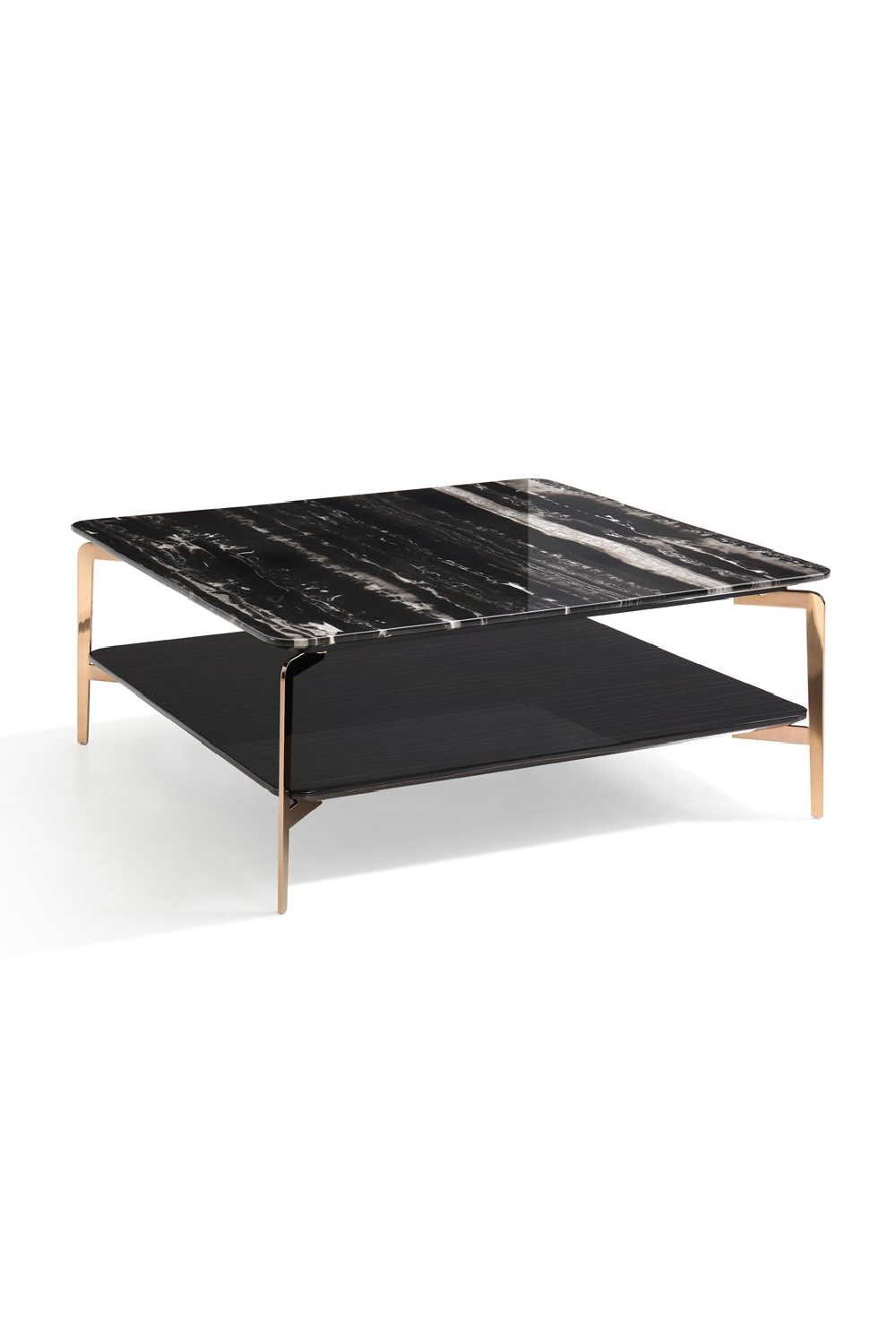 Black Marble Square Coffee Table | OROA Modern Dorian | Oroa.com