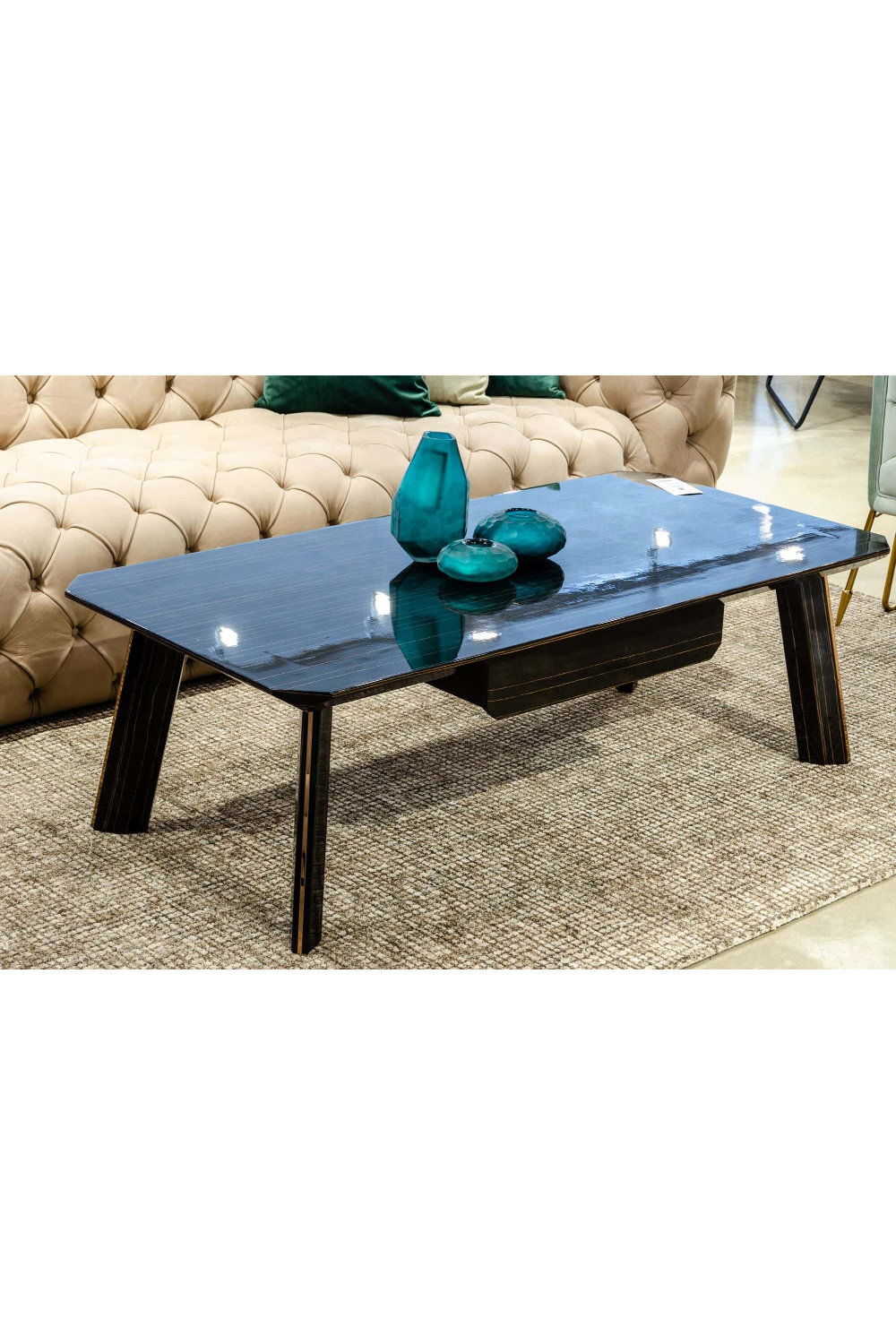 1-Drawer Ebony Coffee Table | OROA Modern Chadwick | Oroa.com