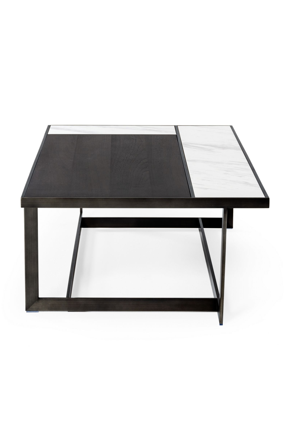 Gray Walnut Marble Coffee Table | Oroa.com