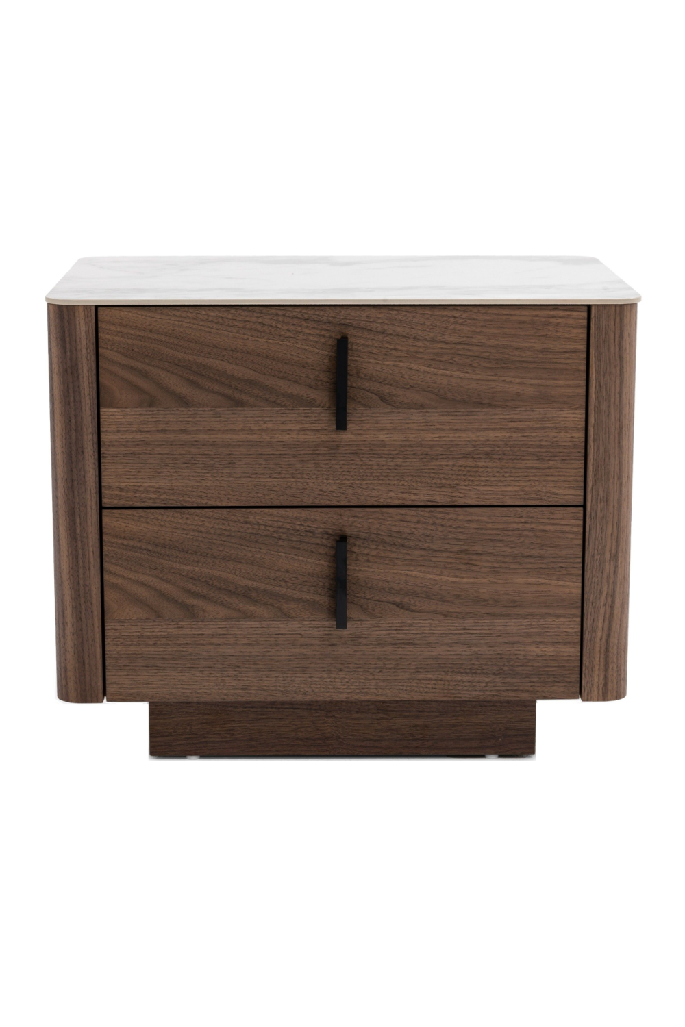 2-Drawer Walnut Nightstand | OROA Modern Chelton | Oroa.com