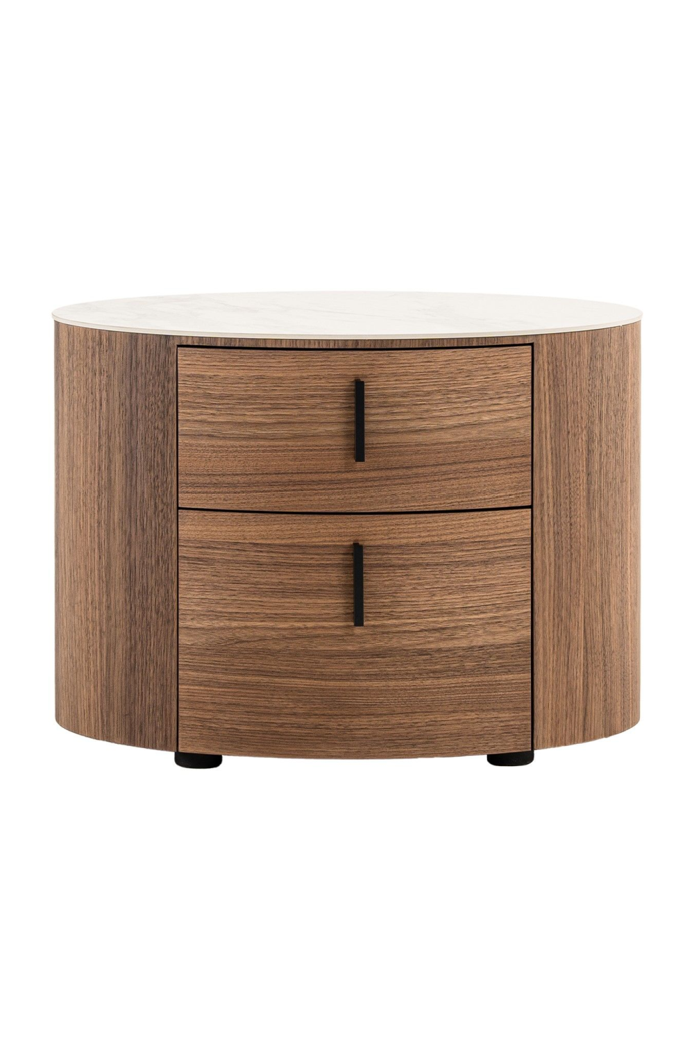2-Drawer Walnut Nightstand | OROA Modern Chelton | Oroa.com