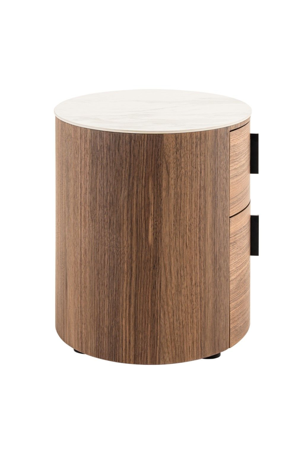 2-Drawer Walnut Nightstand | Oroa.com
