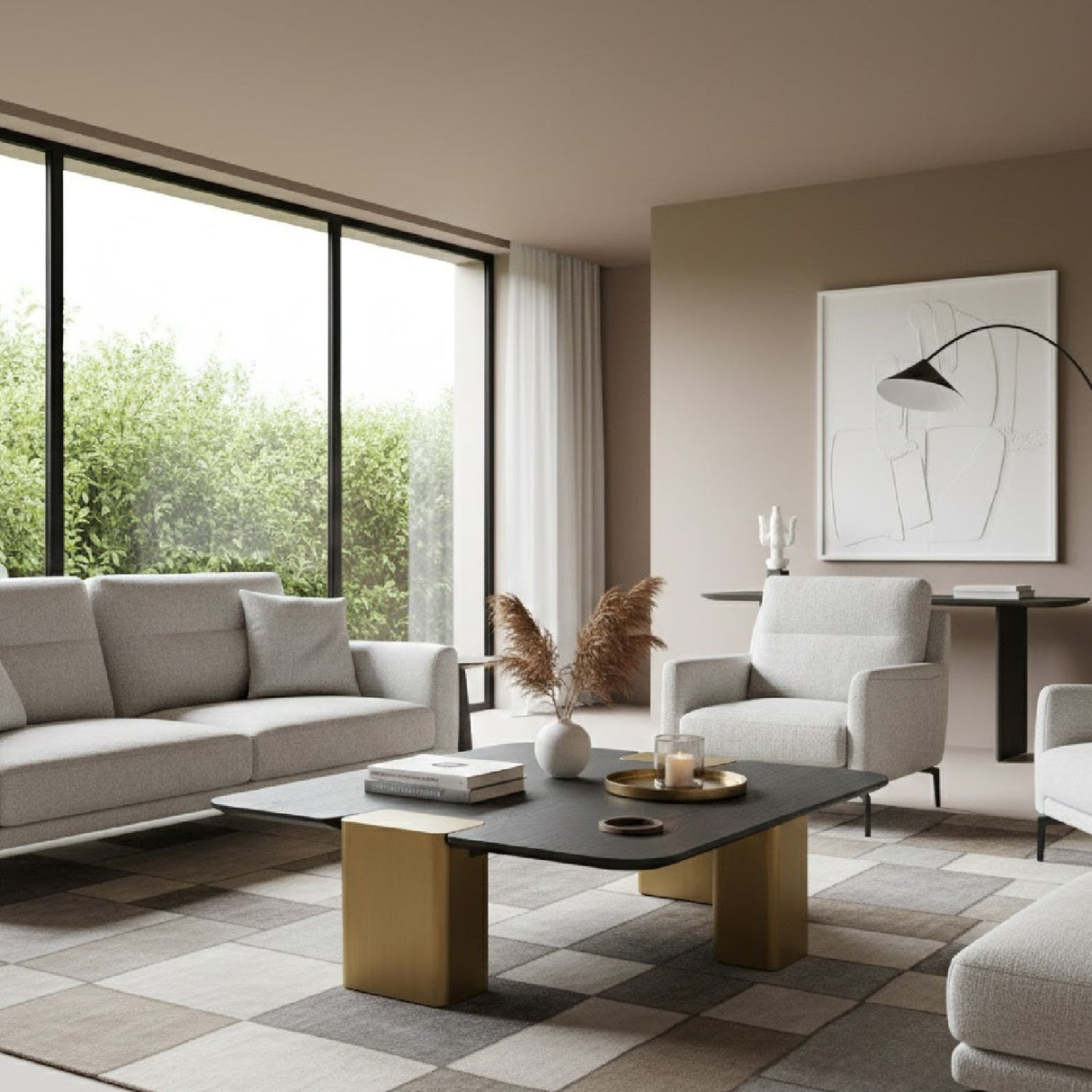Black Oak Square Coffee Table | OROA Modern Harold | Oroa.com