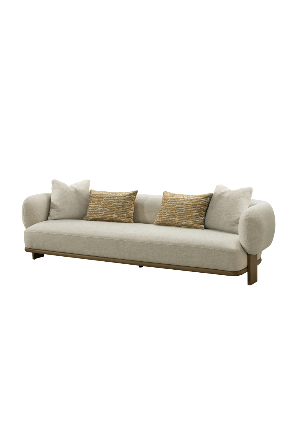 Beige Flared-Arm Sofa | Oroa.com