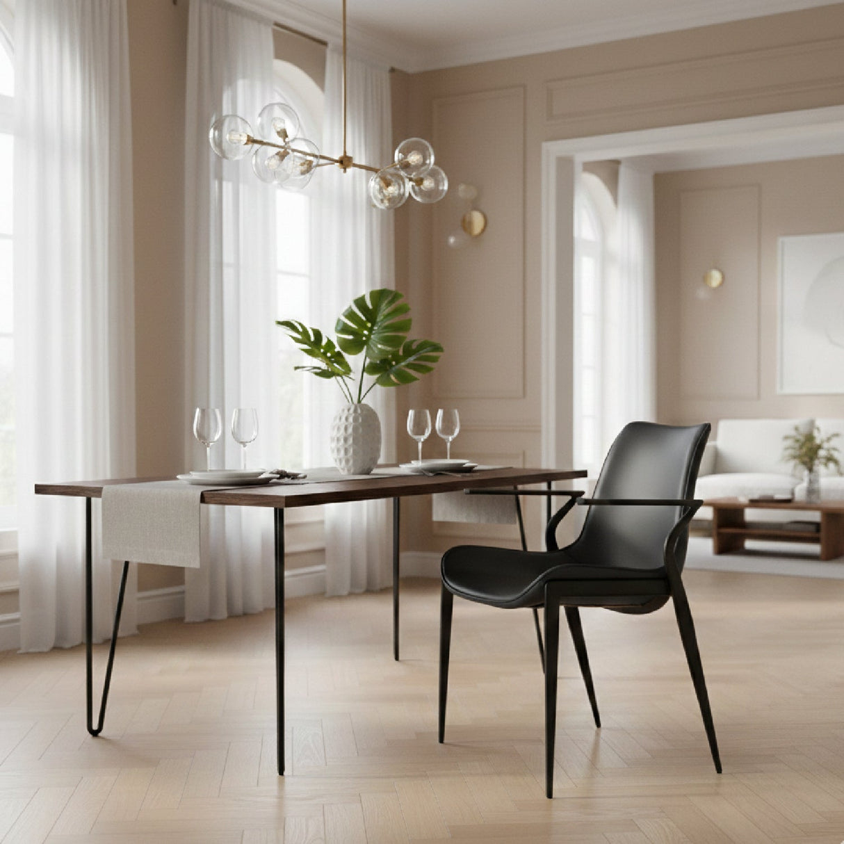 Vegan Leather Dining Chair Set (2) – Osprey – alternate view 9