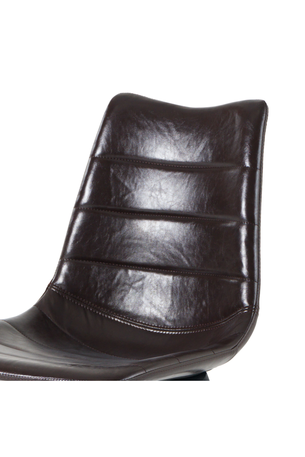 Brown Vegan Leather Dining Chairs (2) | OROA Modern Gilliam | Oroa.com