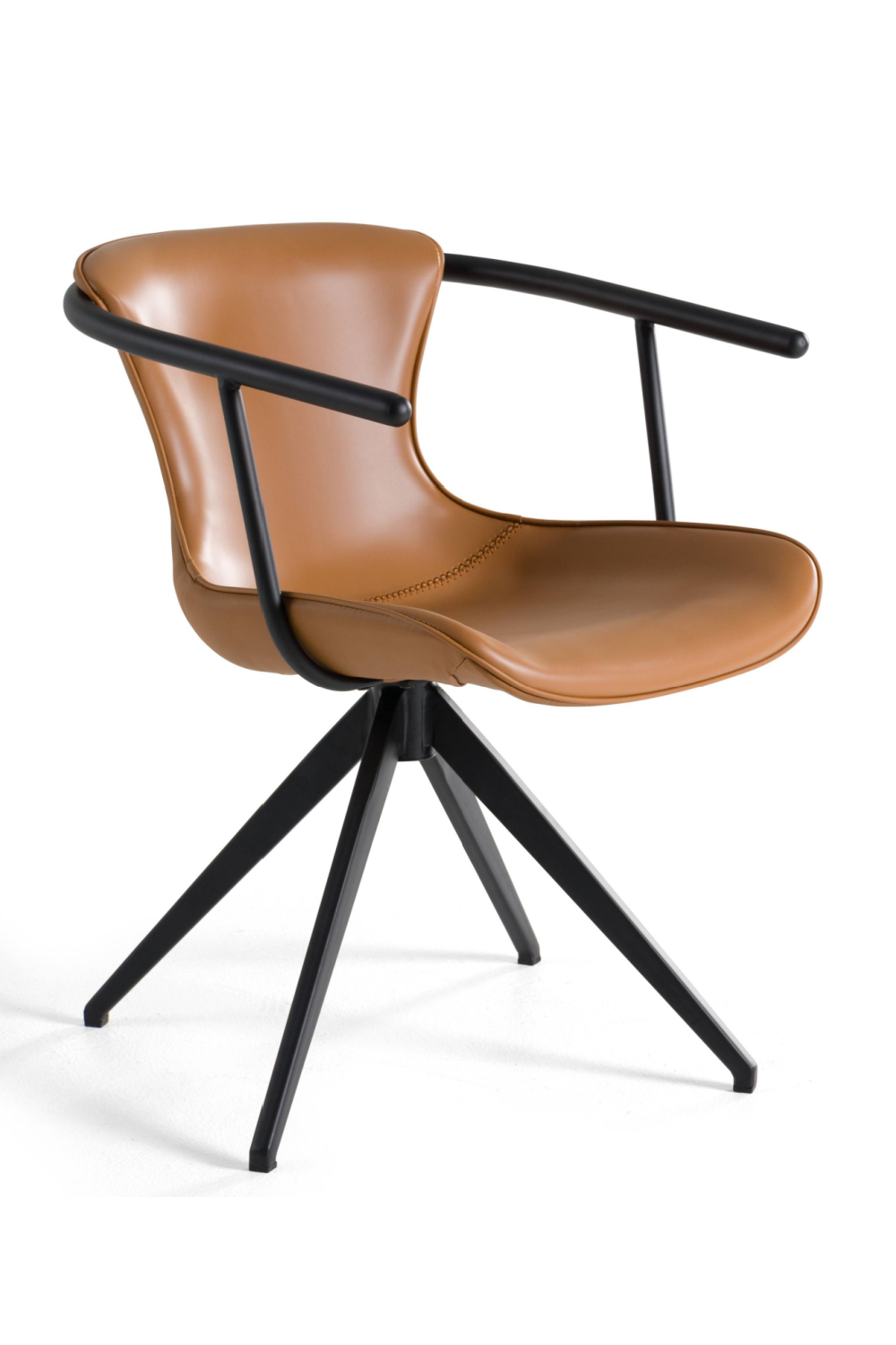 Vegan Leather Swivel Dining Chair | OROA Modern Maureen | Oroa.com