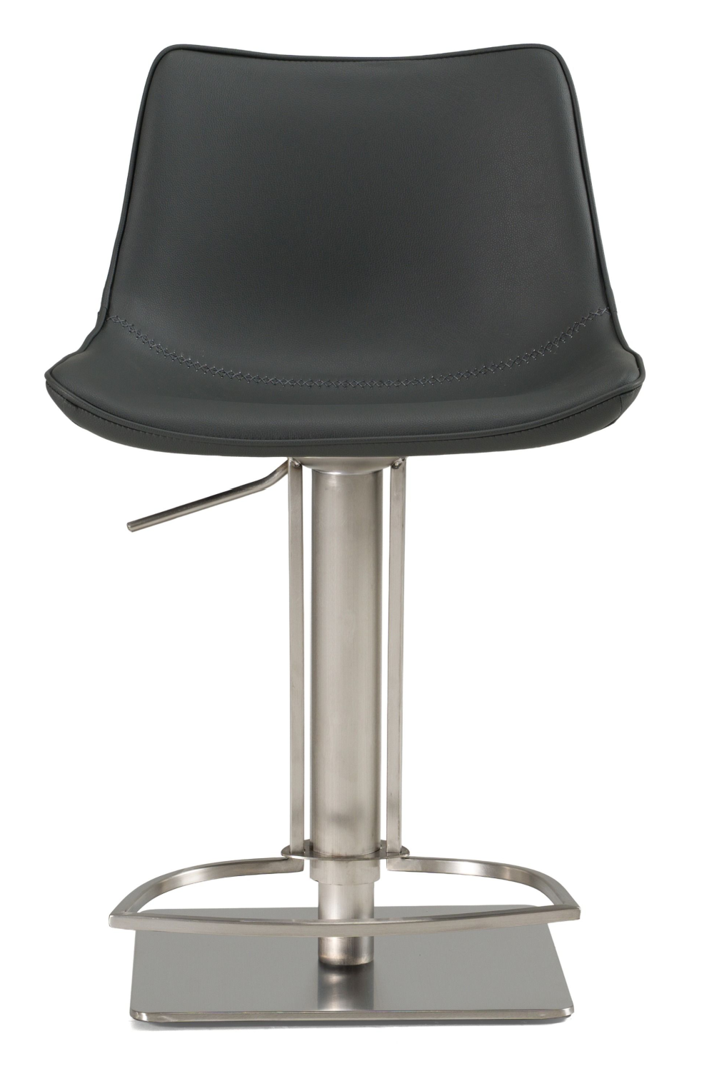 Gray Leatherette Swivel Bar Stool | OROA Modern Manning | Oroa.com