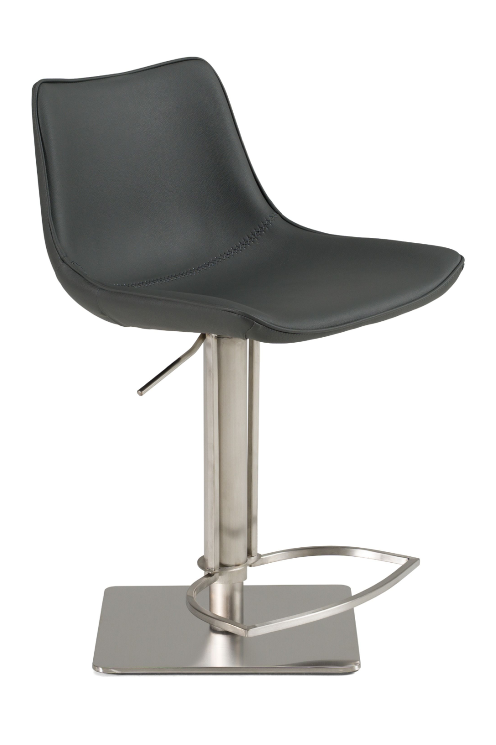 Gray Vegan Swivel Bar Stool | OROA Modern Manning | Oroa.com