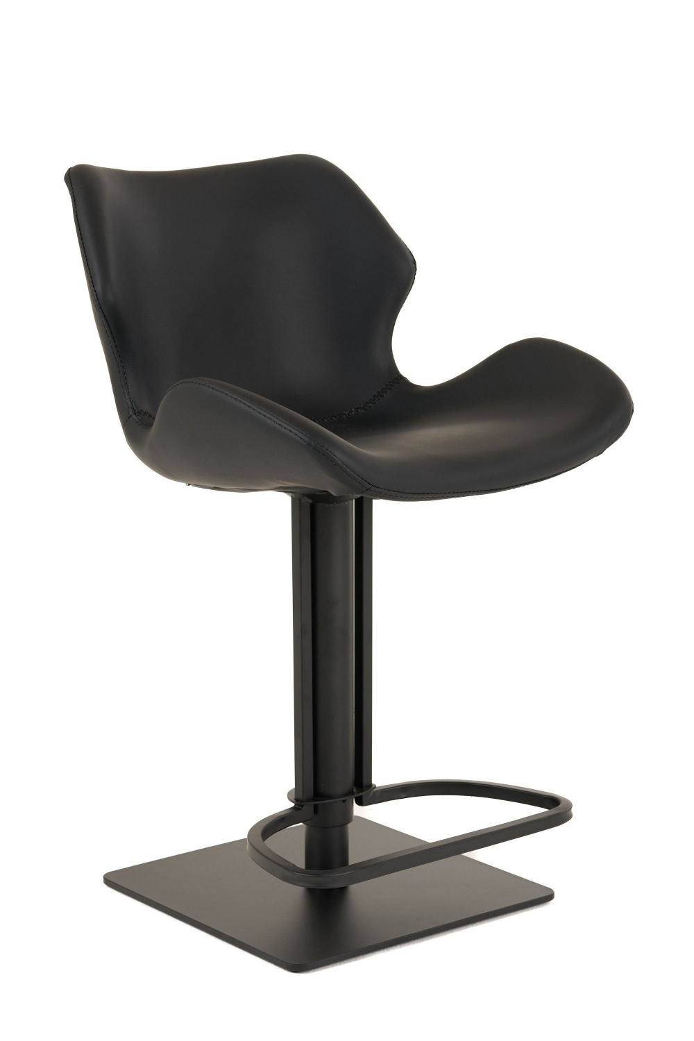 Black Eco-Leather Bar Stool | OROA Modern Jaffee | Oroa.com