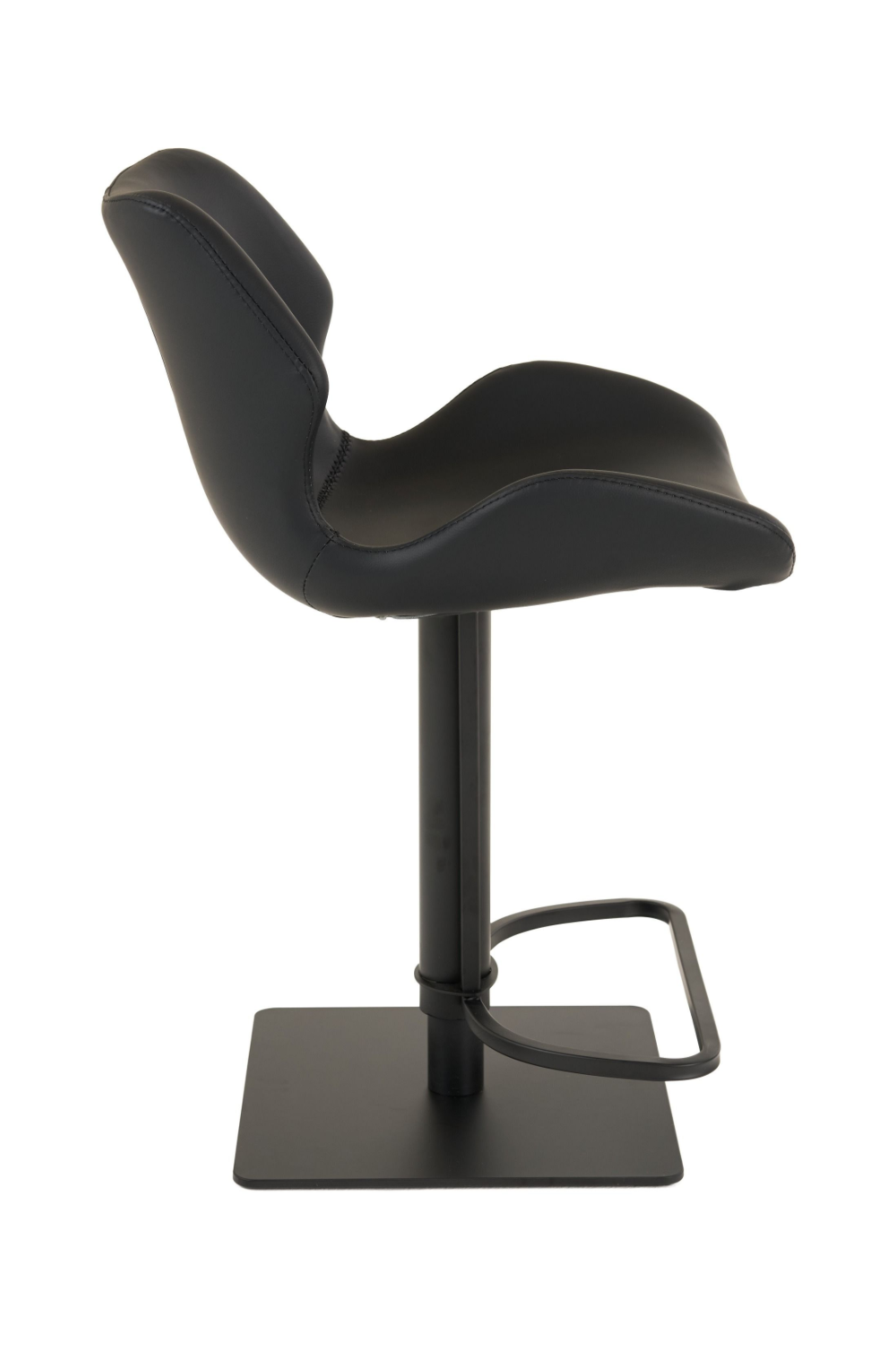 Black Eco-Leather Bar Stool | OROA Modern Jaffee | Oroa.com