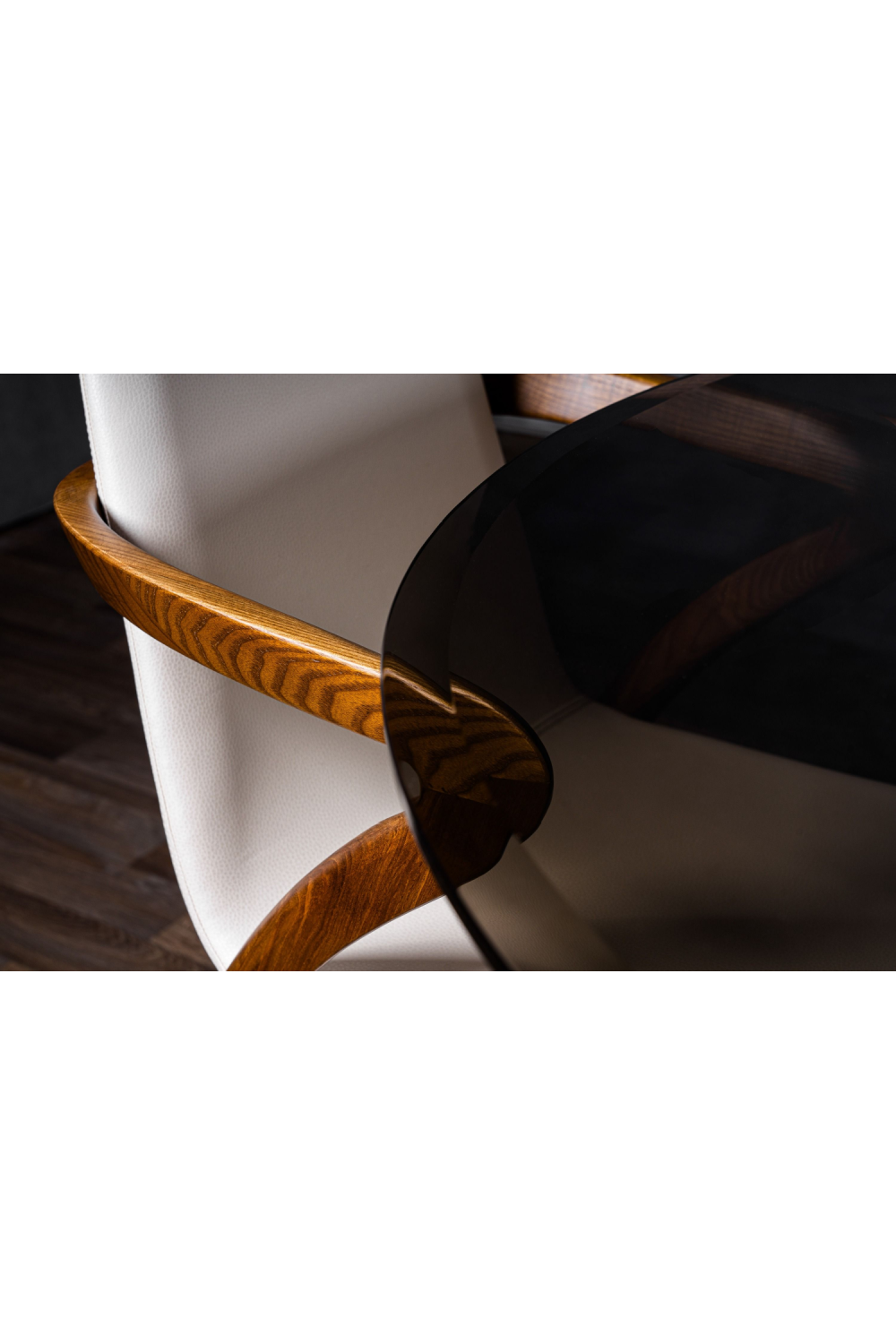 Oval Gray Glass Dining Table | OROA Modern Christy | Oroa.com