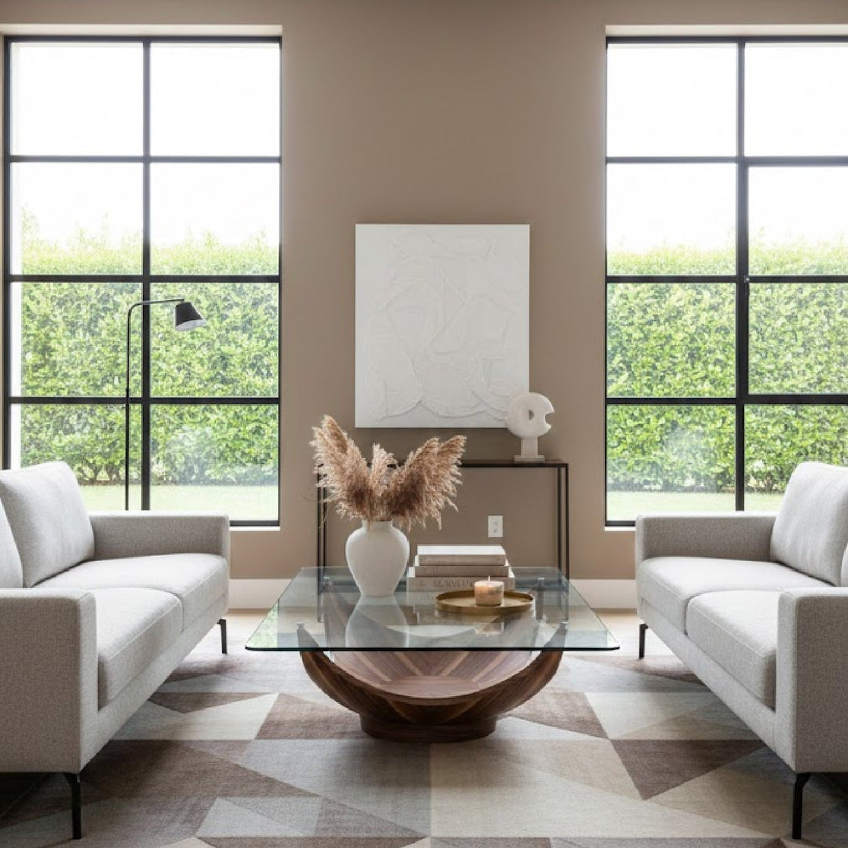 Square Tempered Glass Coffee Table | OROA Modern Sunset | Oroa.com