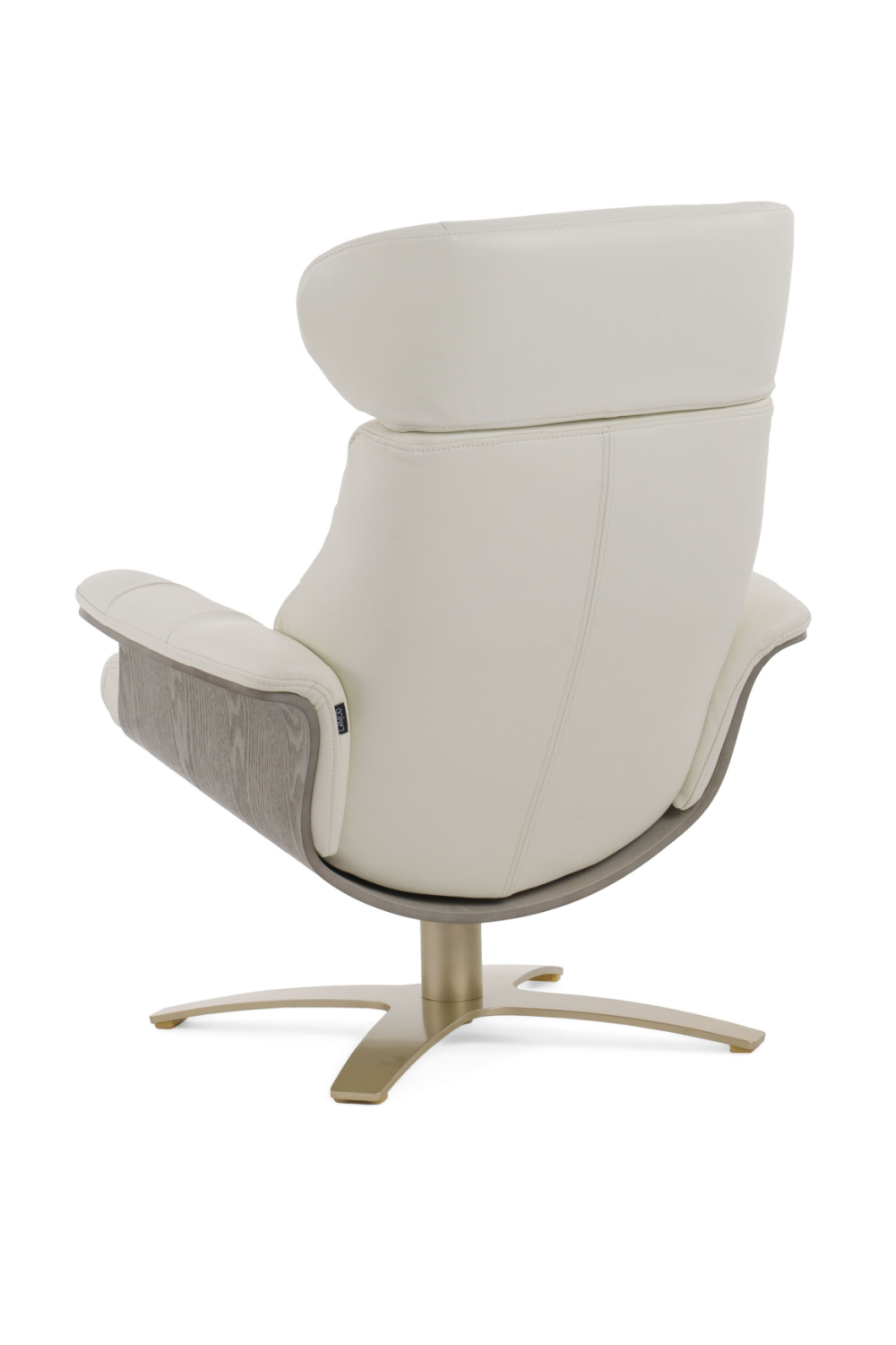 Gray Leather Swivel Chair and Ottoman | OROA Modern | Oroa.com